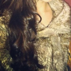  Urban Outfitters Faux Fur Coat 
